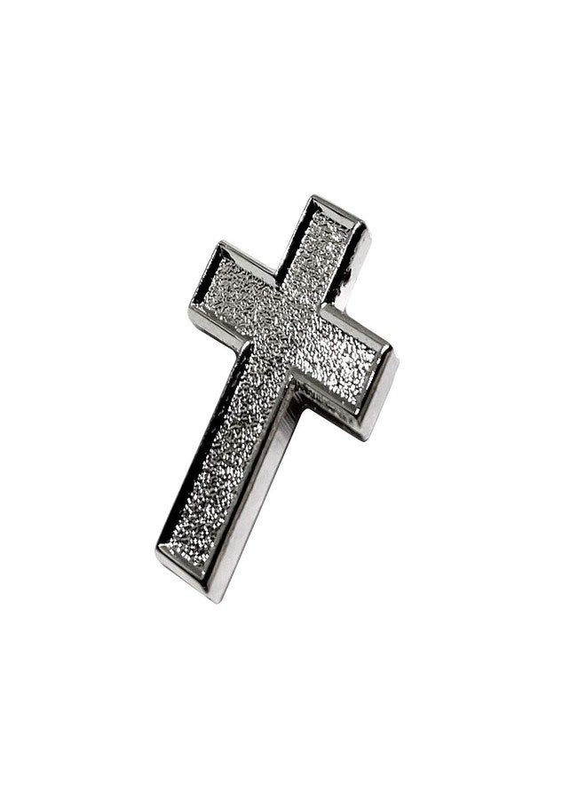 PinMaze Chaplain Silver Finish Lapel Pin - Religious Christian Latin Ornate Brooch - Image 4